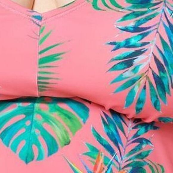 Kim Gravel x Swimsuits For All Women's Swimsuit Sz 16 Flowy Orange A480669 - Picture 2 of 7